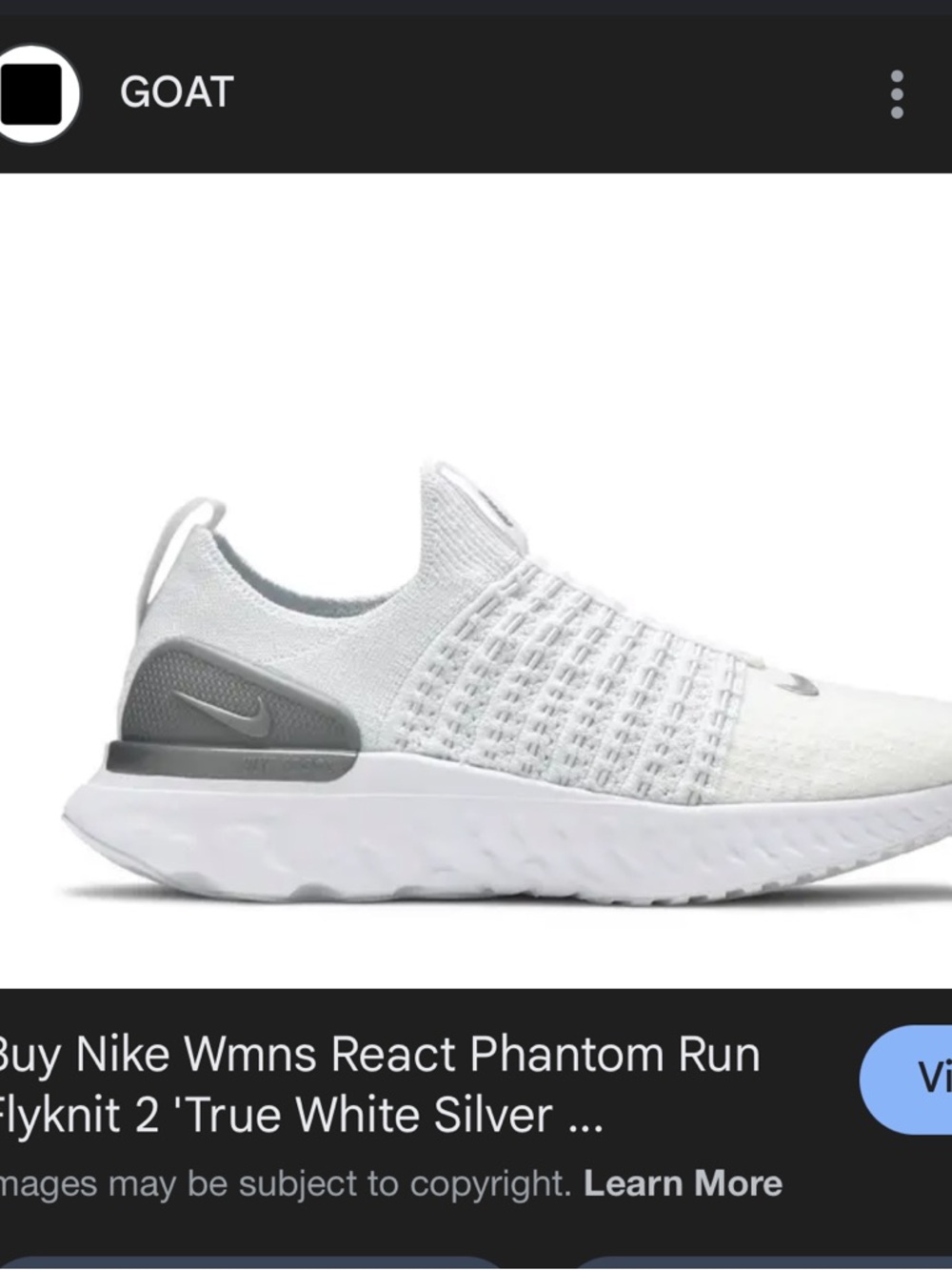 Nike Women’s Slip-On Flyknit Sneakers in White & Silver